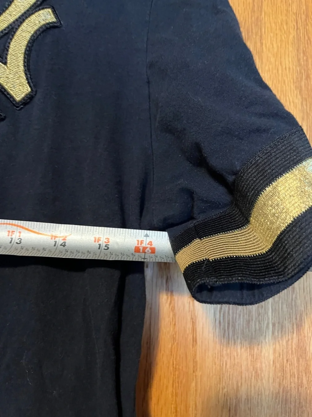 Mitchell & Ness Black & Gold NY Yankees Short Sleeve Tee